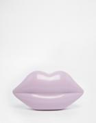 Lulu Guinness Perspex Lips In Light Magenta - Light Magenta