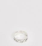 Designb Cut Out Ring In Sterling Silver