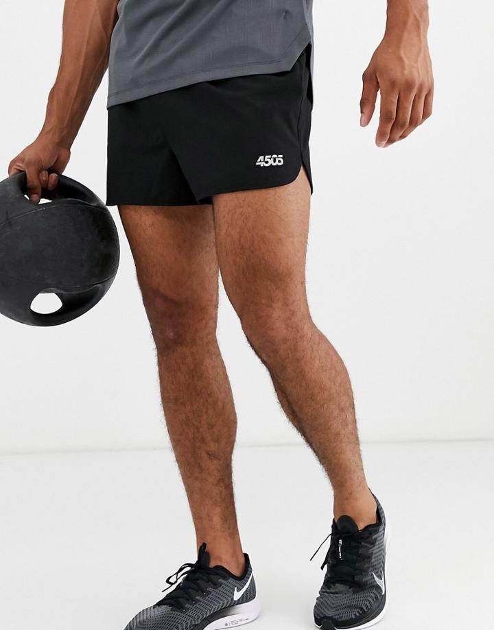 Asos 4505 Icon Running Shorts In Short Length In Black