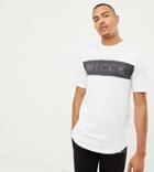 Nicce T-shirt In White With Chest Logo Panel Exclusive To Asos - White