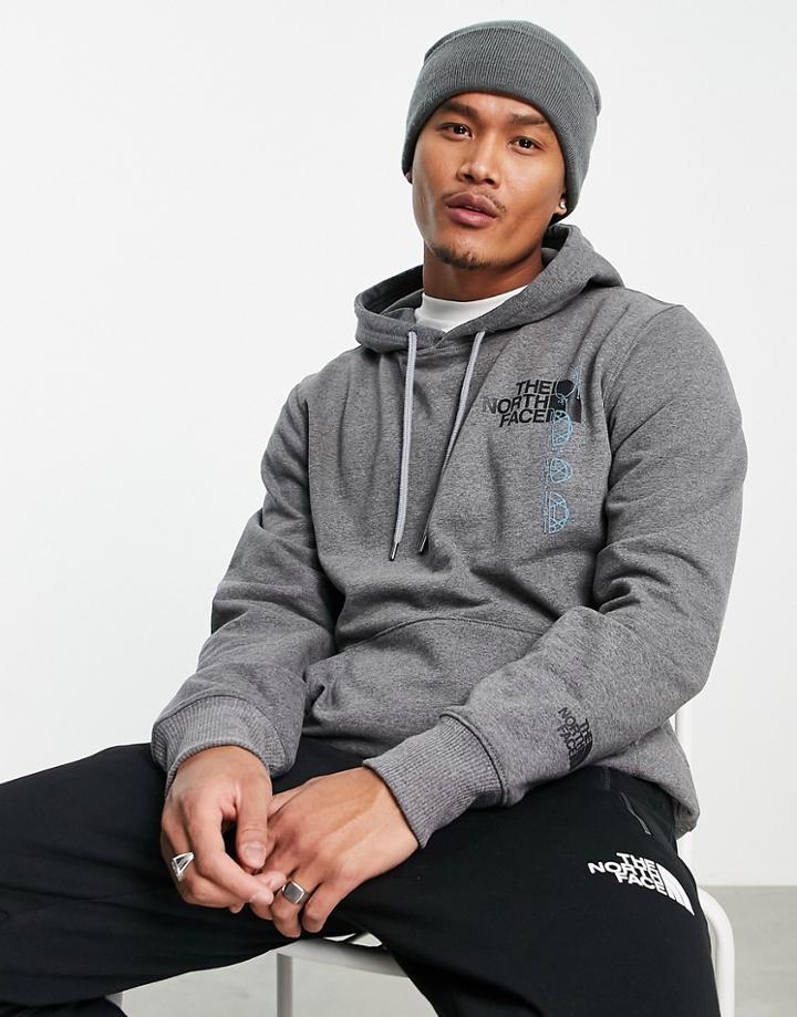 The North Face Recycled Expedition Graphic Hoodie In Gray
