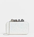 Aldo Bride To Be Glitter Clutch Bag - White