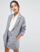 Suncoo Printed Coat - Blue