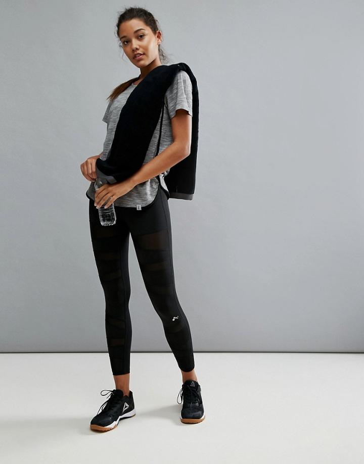 Only Play Sheer Panel Training Legging - Black