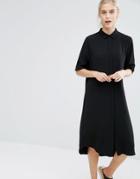 Monki Midi Shirt Dress - Beige