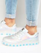 Wize & Ope Led Metallic Low Sneakers - Silver