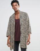 Religion Leopard Print Dexter Kimono - Brown Animal