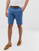 Ted Baker Chino Short In Blue - Blue