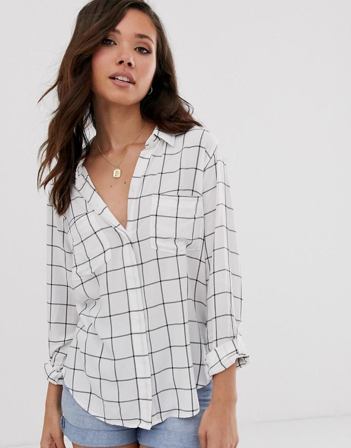 Abercrombie & Fitch Drapey Pinstripe Shirt