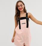 Ellesse Recycled Short Overalls With Buckle Straps - Pink