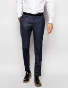 Jack & Jones Premium Suit Pant With Stretch In Slim Fit - Blue