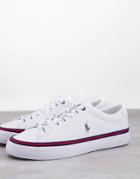 Tommy Hilfiger Canvas Corporate Sneakers With Small Flag Logo In White