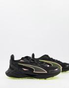 Puma Training Ultraride Sneakers In Black And Yellow