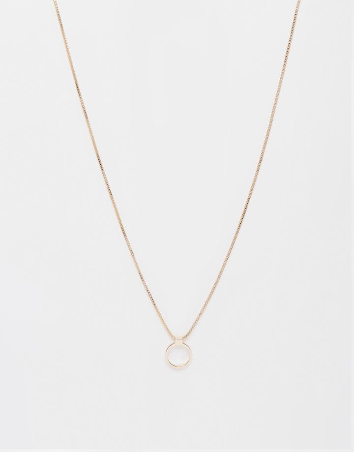 Weekday Circle Pendant - Gold