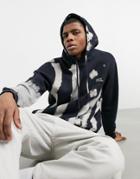 Bershka Hoodie With Brush Stroke Detailing In Black