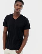 J.crew Mercantile Slim V-neck T-shirt In Black - Black