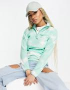 Berghaus Navala 1/4 Zip Fleece In Jade Tie-dye-blue