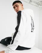 Puma T7 Sport Hooded Sweatshirt In White