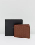 Paul Costelloe Embossed Leather Wallet In Tan - Tan