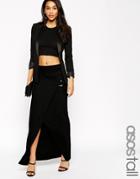 Asos Tall Maxi Skirt With D-ring - Black $19.00