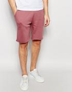 Asos Mid Length Jersey Shorts In Light Pink - Wistful Mauve