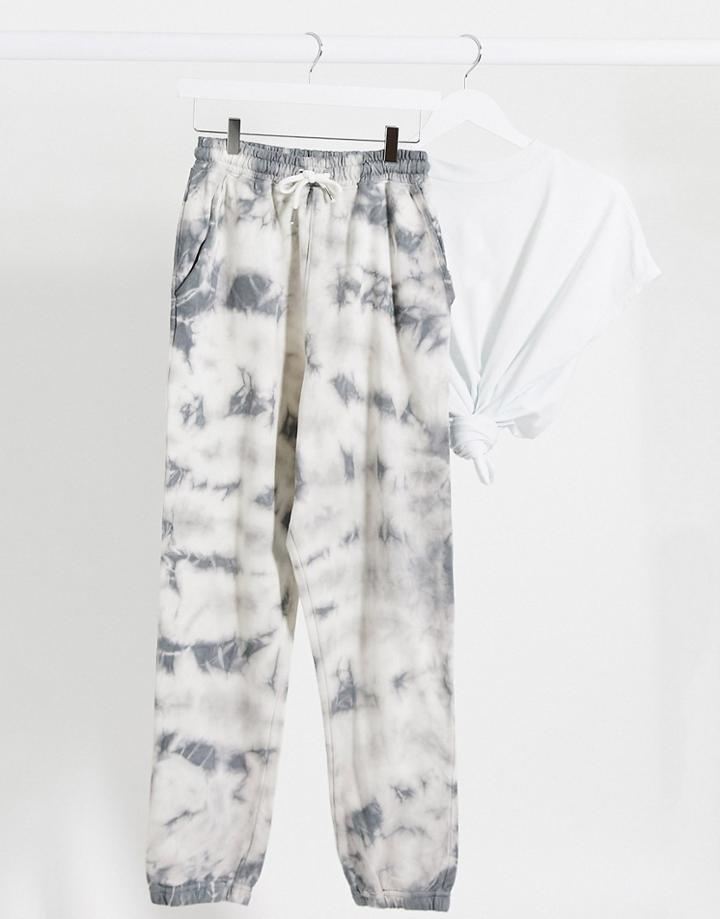 Missguided Two-piece Sweatpants In Tie Dye Print-multi