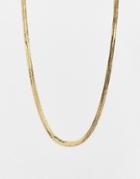 Designb Snake Chain Necklace In Gold Tone