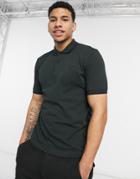 Fred Perry Twin Tipped Polo In Dark Green