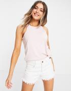 Superdry Essential Pocket Tank In Pink