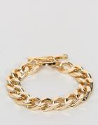 Asos Oversized Chain Bracelet In Gold - Gold