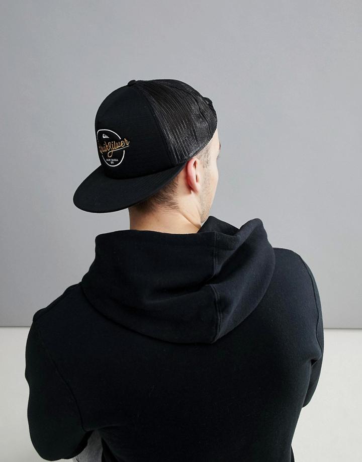 Quiksilver Turnstyles Trucker Cap In Black - Black