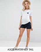 Asos Maternity Tall Chino Short - Navy