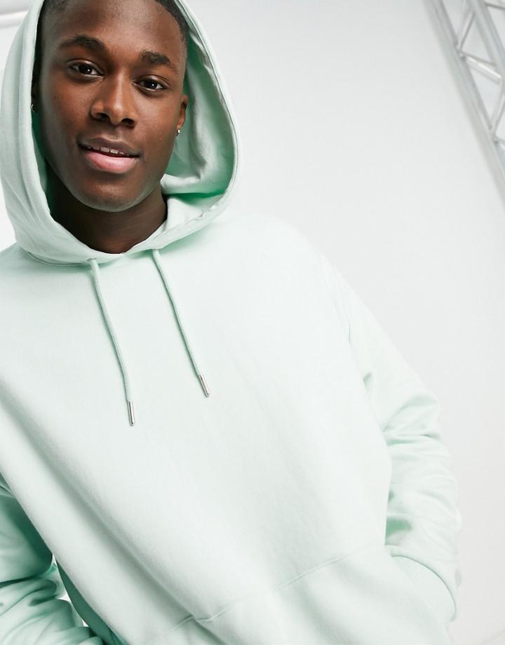 Asos Design Oversized Hoodie In Blue - Lblue-blues