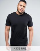 Asos Plus Muscle T-shirt In Black - Black