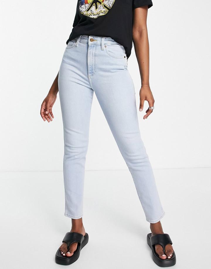 Wrangler Retro Skinny Jeans In Icy Blue Denim