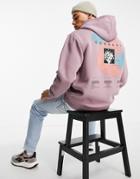 Topman Connects Print Sweatshirt In Lilac-purple