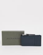 Allsaints Little Marlborough Card Holder In Dark Green