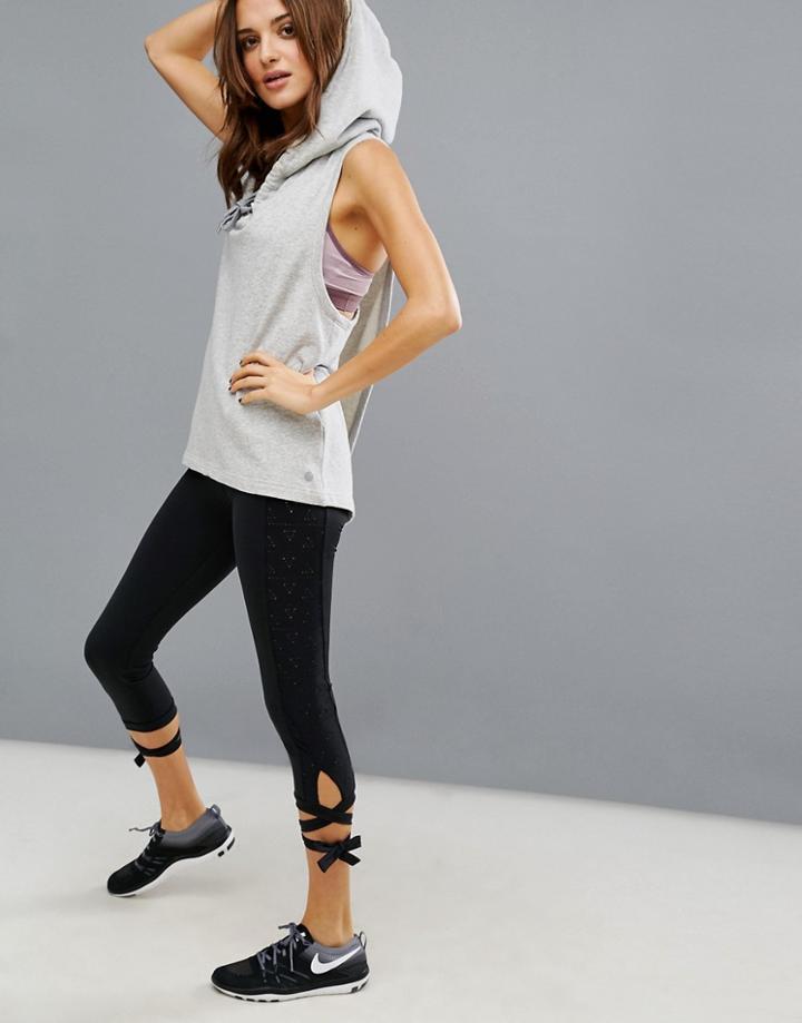 Seafolly Laser Cut Tie Legging - Black