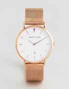 Abbott Lyon Kensington 40 Mesh Watch In Rose Gold - Gold