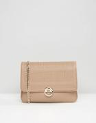 Dune Studded Clutch Bag - Beige