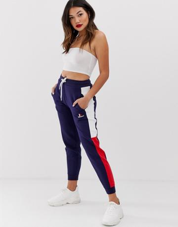 Donnay Cut And Sew Side Panel Skinny Jogger - Navy