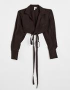 & Other Stories Coordinating Cupro Linen Shirt In Brown