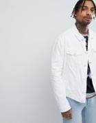Versace Jeans Denim Jacket In White - White