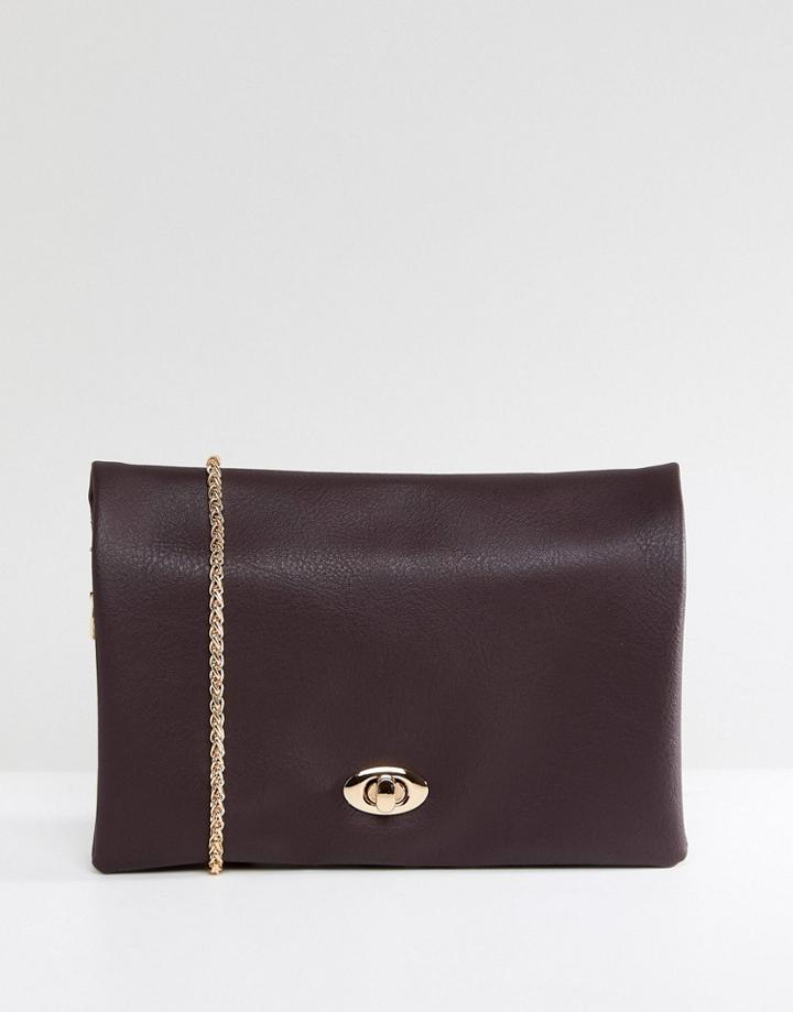 Oasis Fold Over Crossbody Bag - Red
