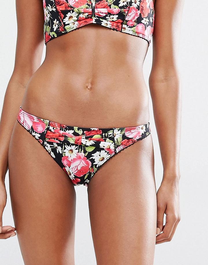 Floozie Rose Bikini Bottom - Multi