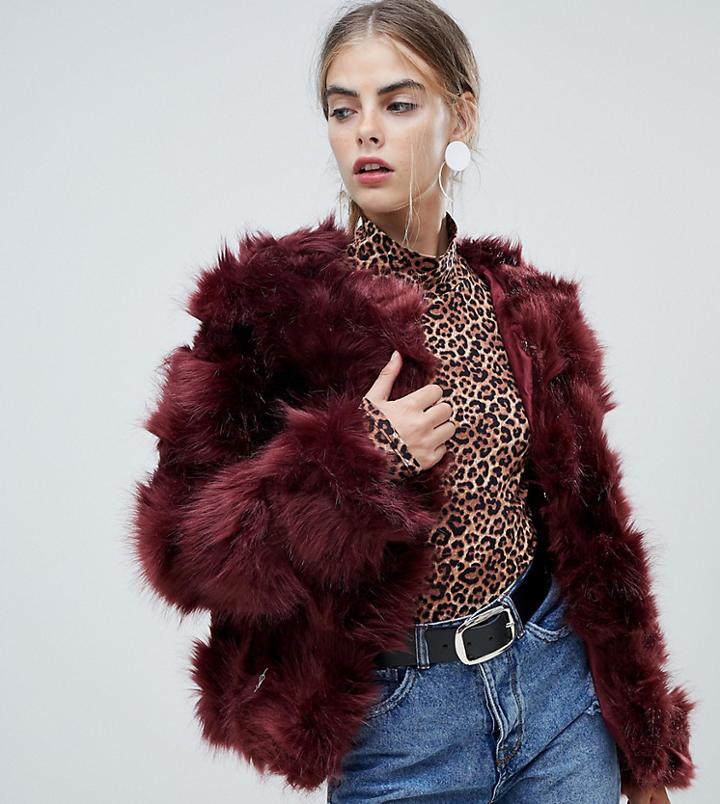 New Look Fluffy Faux Fur Coat