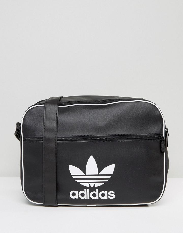 Adidas Originals Airliner Bag In Black - Black