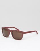 Giorgio Armarni Wayfarer Sunglasses Red - Clear