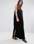 Nytt Side Slit Maxi Dress - Black