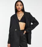 Naanaa Tall Dad Blazer In Black